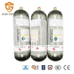 300bar 4500psi 3l, 6.8l,9l high pressure carbon fiber scba cylinder,composite tube for security product firefighting supplies .