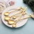 Import 304 stainless steel gold spoon cute coffee stirring spoon from China