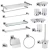 Import 304 Stainless Steel High Quality Bathroom Toilet Towel Clothes Rack Hotel Bathroom Accessories from China