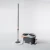 Import 360 Rolling Spin pole Mop with 2 Microfiber Mop Heads, Foot Pedal Floor Mop Bucket Set from China