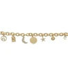 &#39;Leo&#39; zodiac charm bracelet