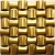 Import 3D Backsplash Mosaics for Sale Gold Metal Art Mosaic Tiles from China