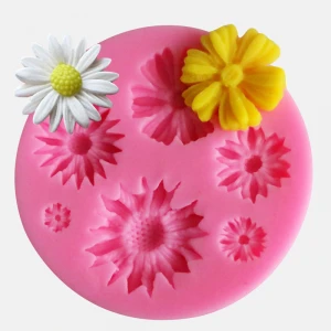 3D Flower Silicone Molds Fondant Craft Cake Candy Chocolate Sugar Ice Pastry Baking Tool Soap Mold Cake Decorator Silicone Mould