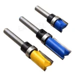 3pcs 1/4''Shank Bearing Flush Trim Pattern Router Bit Woodworking Milling Cutter