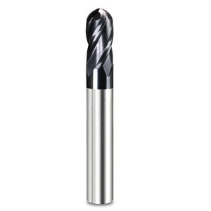 4 Flutes Tungsten Carbide Cutting Tools Ball Nose End Mill CNC Milling Cutter