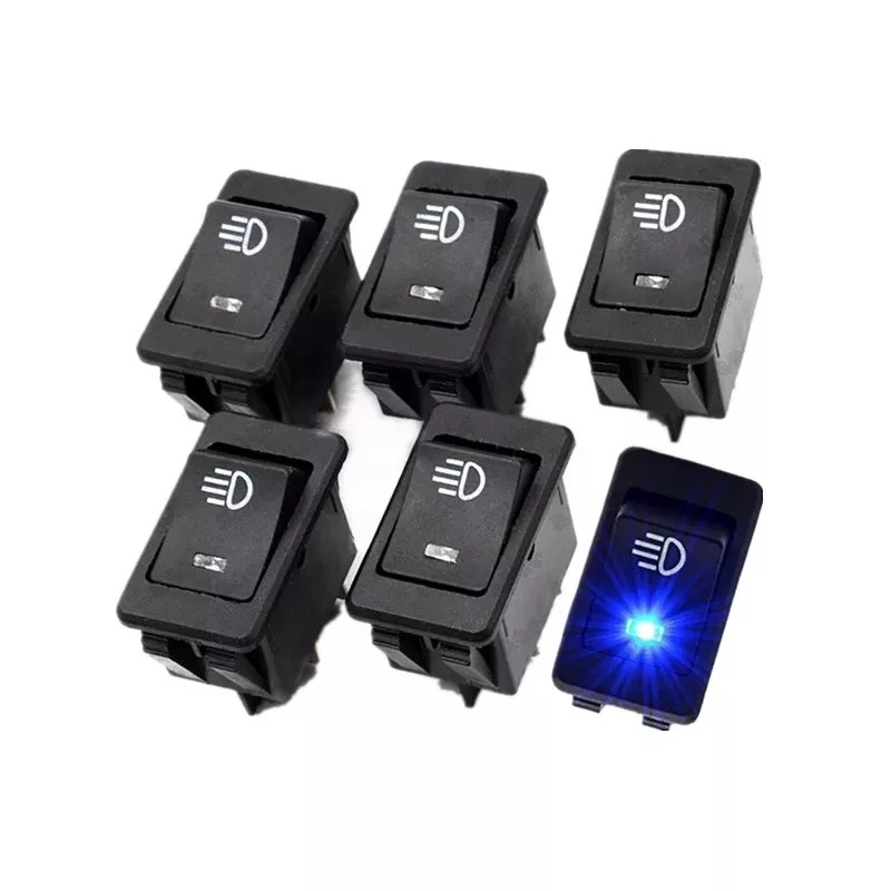 4 pins led indicator rocker switch car on/off rocker toggle switch driving fog lamp work light bar for truck boat