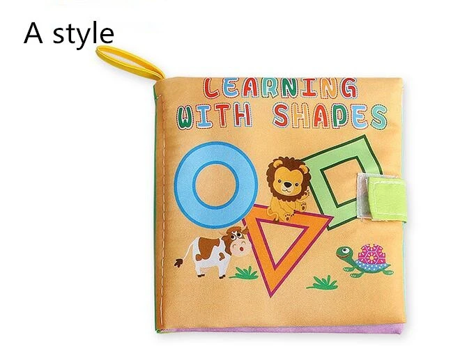 4 Styles Baby Toys Soft Cloth Books Rustle Sound Infant Educational Stroller Toy