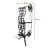 Import 40-60Lbs Shooting Fish Beast Arrow 310FPS RH Archery Steel Ball 370FPS Triangle Pulley Dual Purpose Compound Bow Slingshot from China