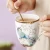Import 400ml pastoral bird style bone china ceramic tea cup spoon set mugs cafe party drinkware wholesale from China