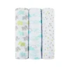 47&quot;x47&quot; Size Super Soft China Factory Low Price Supply 100% Organic GOTs Cotton Floral Muslin Baby Swaddle Blanket