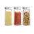 Import 4oz kitchen storage container seasoning square condiment set spice jar from China