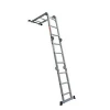 4x3 Black EN131 certified multifunctional large articulated collapsible steel ladder