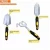 Import 5 pc in Garden Tool Set Cast-Aluminum Heads Gardening Kit with Soft Rubberized Non-Slip Handle Weeder Transplanter Trowel from China