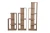 Import 5 Tiers Folding Wooden Flower Display Racks from China