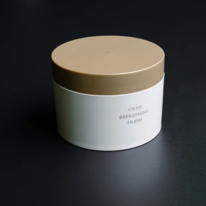 500g PET cosmetic jar Plastic cream jar  Beauty cute body butter cream containers white with lids
