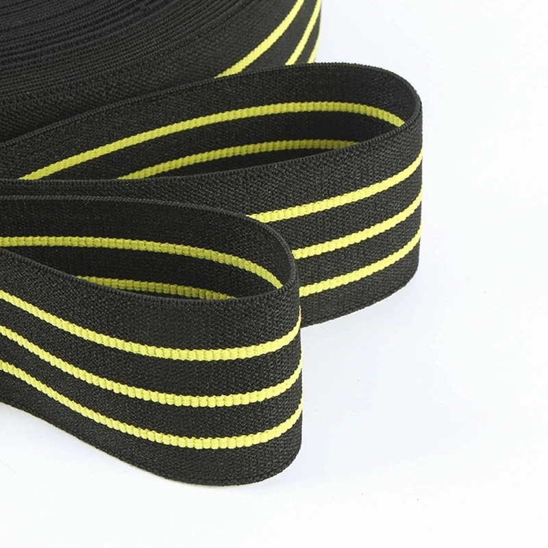 50mm Jacquard Elastic Nylon Webbing Strap For Mattress Sofa Elastic Rubber Webbing Band