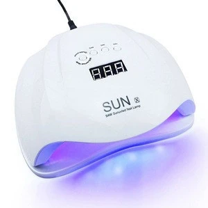 54W UV LED Nail Lamp Dryer for Gel Polish,  with 36 Dual Light Source LEDs, 4 Timer Setting Nail Light Fingernail Polish