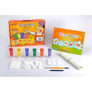 6 Color non--toxic high Quality Finger Paint Set For children DIY,