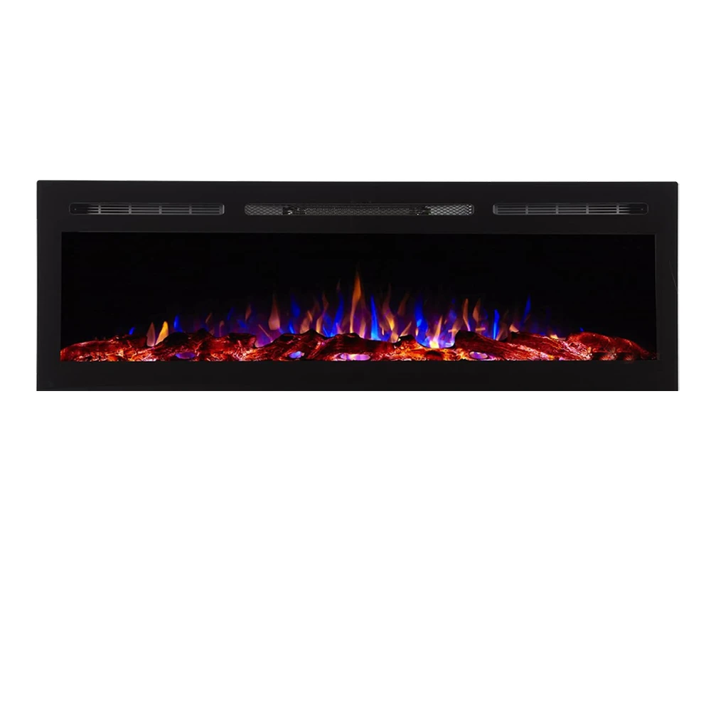 60 Inch Fireplaces Wall Electric Fireplace Heater Wall Mounted Recessed