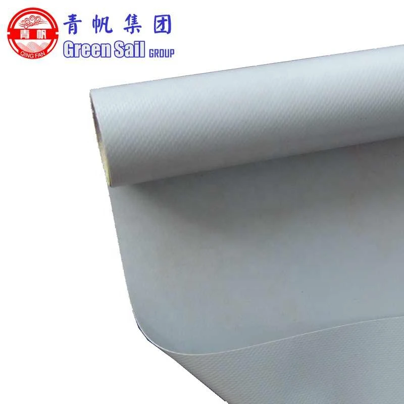 600gsm 0.47mm Durable Strong Poly Vinyl Coated Plain Woven Polyester Fabric PVC Tarpaulin