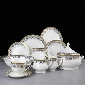 61pcs dinner set prices in Pakistan with gold decal
