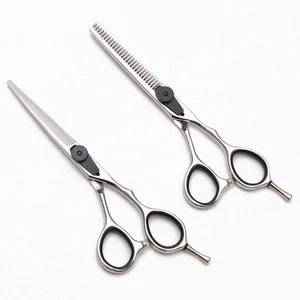 6.5 Inch Hairdressing Cutting Shears Thinning Scissors &amp; Barber Razor Hair Styling Tools Professional Human Hair Scissors Kit