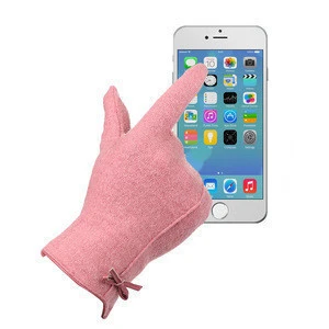 70% Cashmere 30% Polyester Fashion Cashmere Glove, Screen Touch Gloves