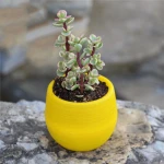 7x7cm Color Mini Plant Small Flower Pot For Office Decoration Home Decoration Mini Pp Resin Plastic Plant Small Flower Pot TSLM1