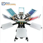 8 color 8 station Rotary T shirt Screen Printing Machine for sale
