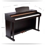 88 Keys Brown Digital Electric Upright Piano