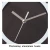 Import 8&quot; Silver Silent Wall Clock Non-ticking Wall Clock Round Ready to Hang Decor Wall Clock With Plastic Bezel from China