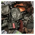 A13 Used Leather Bag for Men with Cowhide and Sheepskin