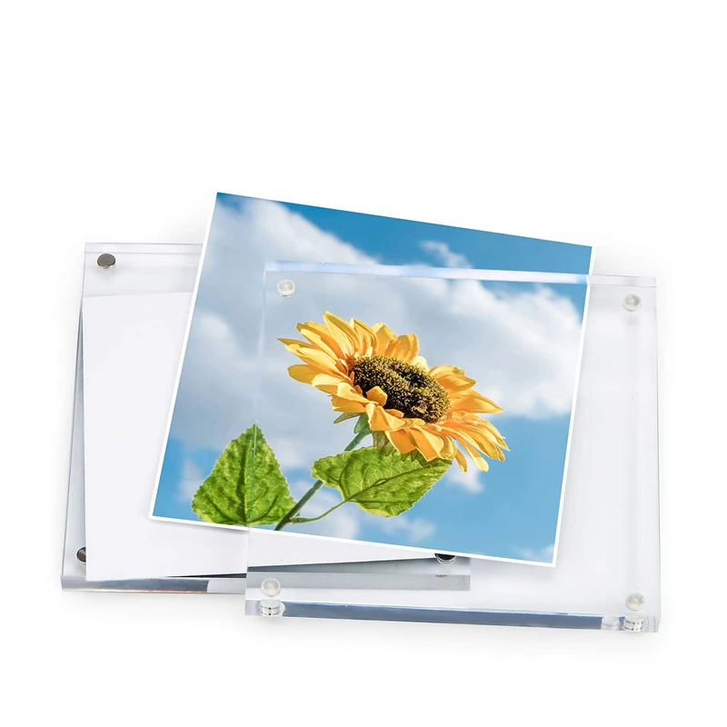 A3 clear desktop perspex magnetic photo frame acrylic photo picture frames