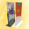 A4 acrylic metal base Fiberglass Yarn store display Ingots poster stand Titanium Ore sign holder