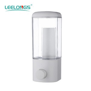 ABS chrome & white 500ml wall mounted Liquid soap dispenser