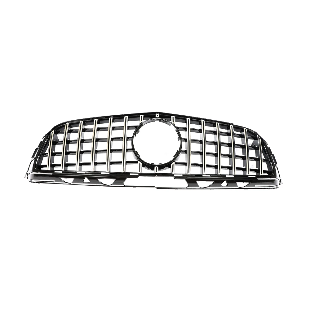 ABS Silver W218 GT Front Car Grill for Mercedes-Benz CLS Class W218 PRE Facelift 2012-2014