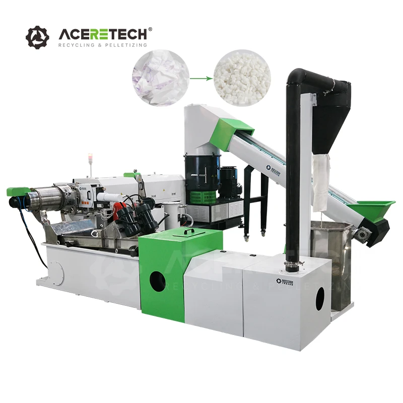 ACERETECH Waste Plastic Agglomerating / Pelletizing / Recycling Machine For Sale
