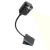 Adjustable strong and weak lighting mode black and white color button cell flexible metal hose neck led clip book light