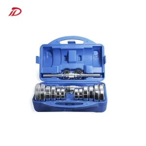 adjustable weight increase or decrease  dumbbell set 30kg Electroplated circular dumbbells