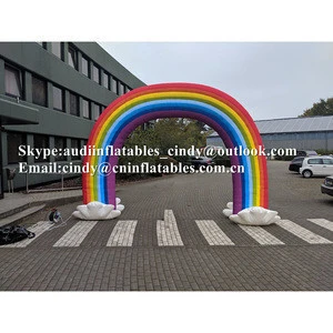 advertising inflatable rainbow arch decoration inflatable arch gate for sale