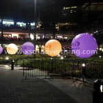 advertising inflatable stand led light ball tripod balloon with logo