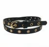 Alfa Promotional PU Leather Gold Metal Decorated Moroccan Women Belt For Dress accessory