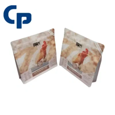 Aluminum Foil Side Seal Zipper Lock Packaging Heavy Duty 20kg Cat Dog Treats Pet Dried Wet Food Rice Bag with Handle
