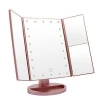 Amazon Best Sellers USB Charging 180 degree Adjustable touching screen 22 LED cosmetics makeup mirror with lights