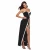 Import Amazon Hot Sale Sexy Strapless Slit Low Cut Women Party Maxi Floor Length Elegant Ladies Evening Dress from China