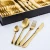 Import Amazon Hot Sale Spoon Fork Gold Cutlery Flatware Set Stainless Steel 24pcs Cutlery Set with Gift Box from China