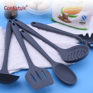 Amazon hot sales non-stick 8pcs all-in silicone kitchen utensil set for cooking and baking