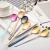 Import Amazon Hot Selling 5 Pcs Wedding Rainbow Copper Black Modern Gold 304 Stainless Steel Chopstick Fork Knife Spoon Flatware Sets from China