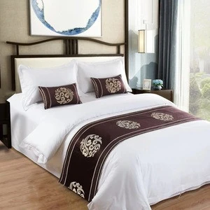 American hotel bedding set,white hotel bed sheets 60 cotton 40 polyester 3 pieces bedsheets in China