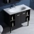 Import ANBI Hot Sale Black Color Plywood Cabinet Bathroom Vanity With Mirror And Ceramic Basin from China